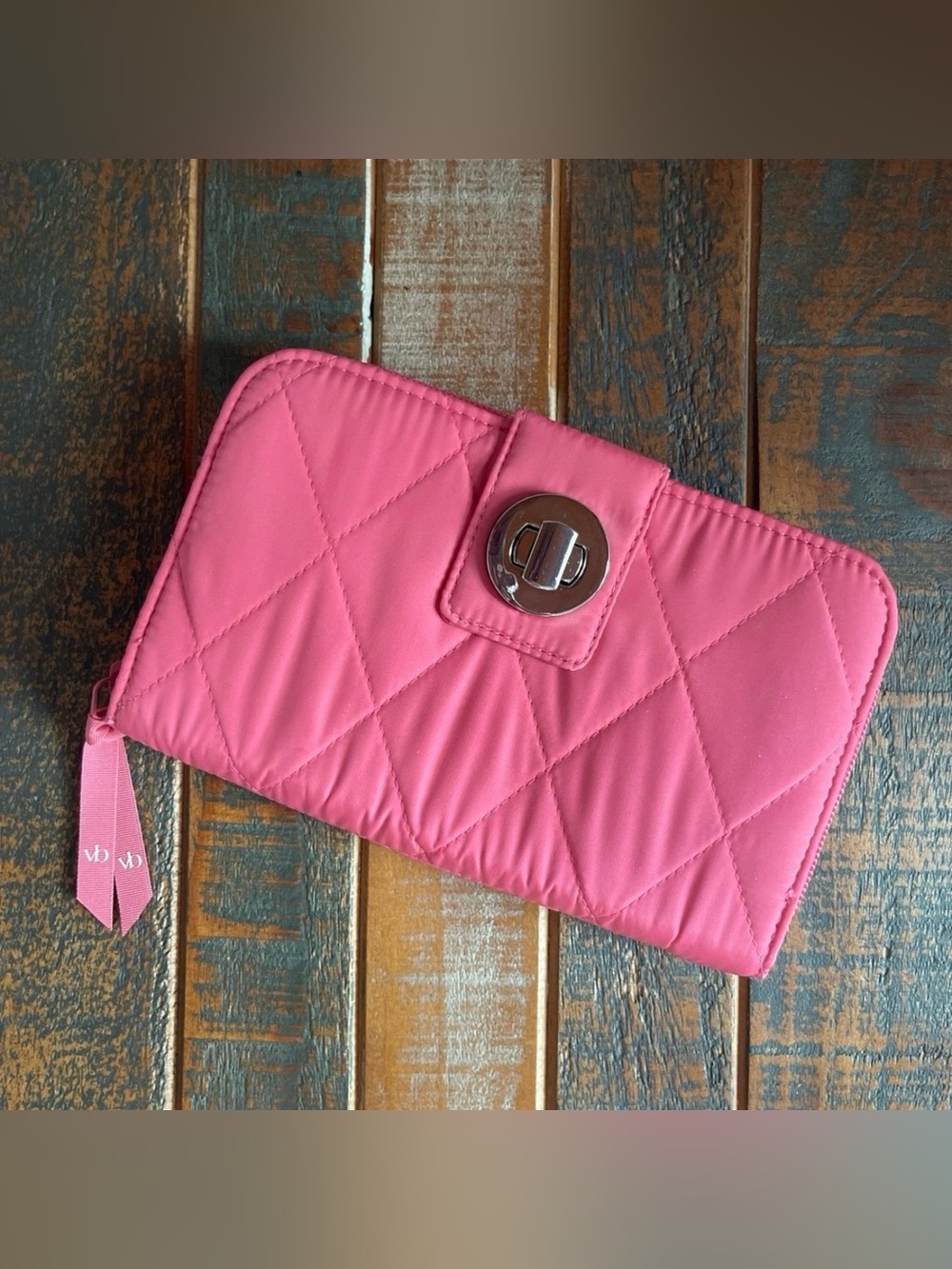 Vera Bradley Essential Turnlock Wallet Rapture Rose